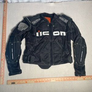 Icon TiMax Asphalt Tech Armored Motorcycle Jacket Unisex Small